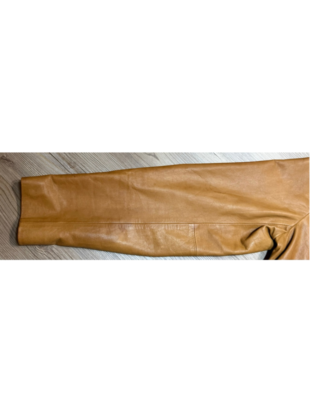 Women's Vince Scuba Brown Leather Asymmetrical Zip Jacket L - Picture 6 of 15